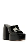 Schutz Aretha Platform Sandal In Black