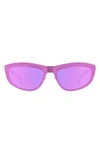 Givenchy Trifold 57mm Cat Eye Sunglasses In Shiny Fuchsia / Violet