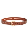 Rag & Bone Belize Leather Belt In Brown