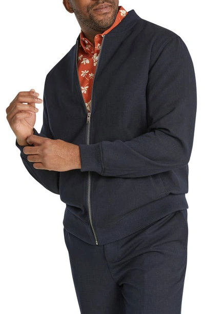 Johnny Bigg Davis Smart Bomber Jacket In Navy