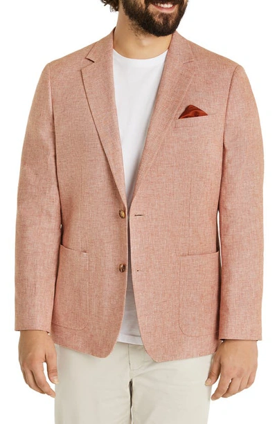 Johnny Bigg Darnell Solid Linen & Cotton Sport Coat In Terracotta