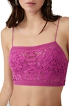 Free People Lace Bralette In Dahlia Mauve