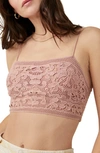 Free People Lace Bralette In Rose