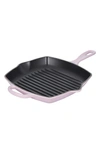 Le Creuset 10 Inch Square Enamel Cast Iron Grill Pan In Shallot