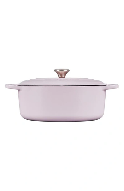 Le Creuset Signature 6.75-quart Oval Enamel Cast Iron French/dutch Oven With Lid In Shallot