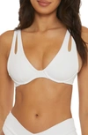 Becca Fine Line Underwire Bikini Top In White