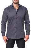 Maceoo Einstein Lolli Black Stretch Button-up Shirt