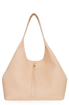 Rebecca Minkoff Darren Signature Leather Carryall Bag In Nude