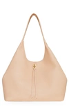 Rebecca Minkoff Women's Darren Signature Carryall Leather Hobo In Stone