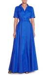 Staud Millie Maxi Dress In Blue