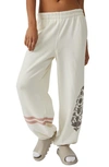 Fp Movement All Star Oversize Graphic Sweatpants In White Combo