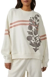 Fp Movement All Star Oversize Graphic Sweatshirt In White Combo