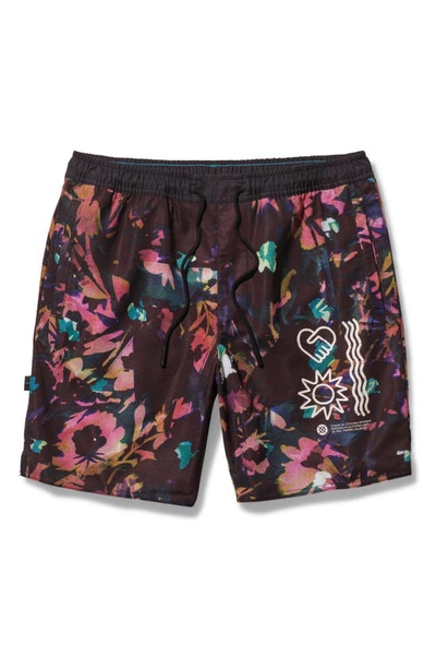 Stance Complex Sweat Shorts In Floral