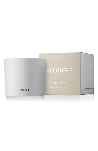 Apotheke Tonka Oak Candle In White