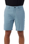 O'neill Reserve Light Check Water Repellent Bermuda Shorts In Blue Shadow