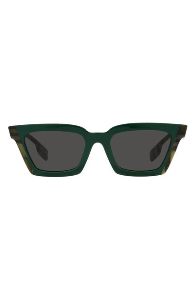 Burberry Briar 52mm Square Sunglasses In Green