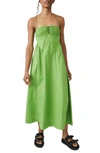 Free People Fifi Smocked Dress In Kelly Green