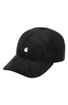 Carhartt Harlem Corduroy Cap In Black