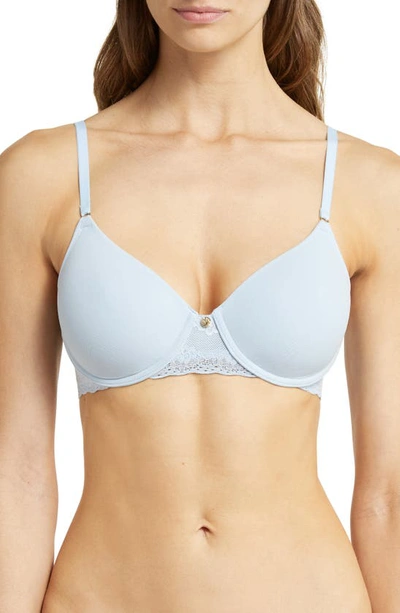 Natori Bliss Perfection Underwire Contour Bra In Blue Mist