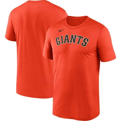 Nike Orange San Francisco Giants Wordmark Legend Performance Big & Tall T-shirt