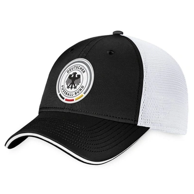 Fanatics Branded Black/white Germany National Team Trucker Snapback Hat In Black,white
