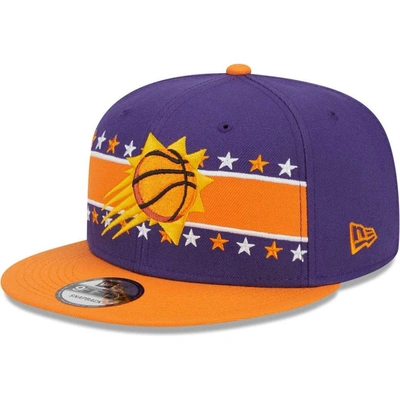 New Era Purple Phoenix Suns Banded Stars 9fifty Snapback Hat