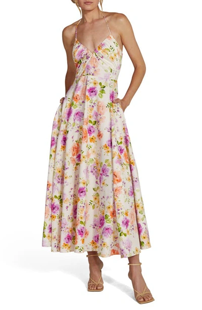 Favorite Daughter The Halting Traffic Maxi Dress In Oahu Watercolor
