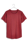 Madewell Sorrel Whisper Ringer T-shirt In Pressed Grape