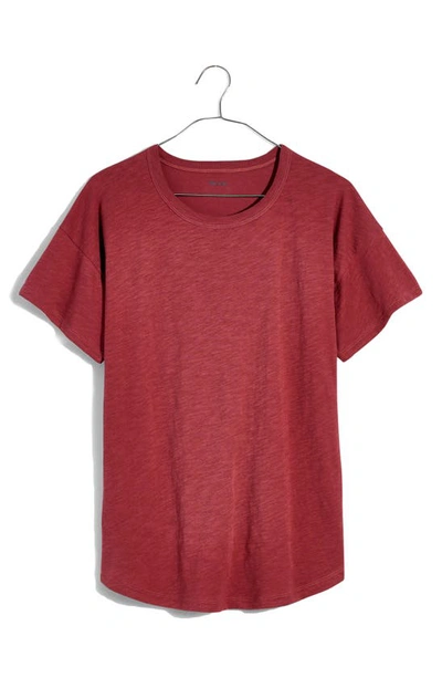 Madewell Sorrel Whisper Ringer T-shirt In Pressed Grape