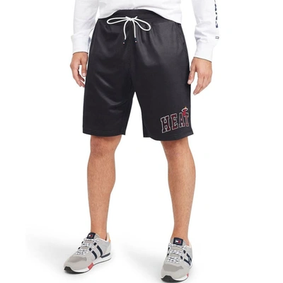 Tommy Jeans Black Miami Heat Mike Mesh Basketball Shorts
