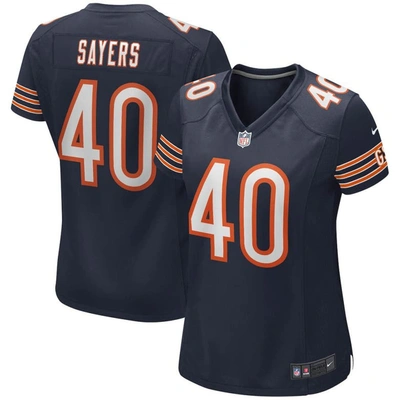 Nike Gale Sayers Navy Chicago Bears Game Retired Player Jersey