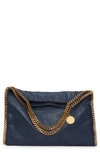 Stella Mccartney Falabella Fold-over Tote Bag In Navy Blue