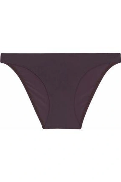 Zimmermann Low-rise Bikini Briefs In Grape