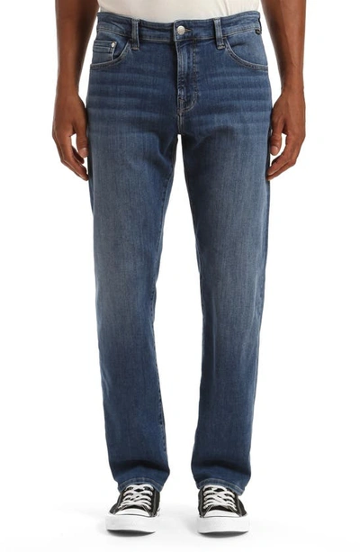 Mavi Jeans Marcus Slim Fit Straight Leg Jeans In Mid Foggy Feather Blue