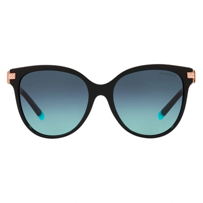 Tiffany & Co Tf 4193b 80019s Womens Cat-eye Sunglasses In Blue