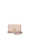 Tory Burch Mini Georgia Quilted Leather Shoulder Bag - Pink In Shell Pink