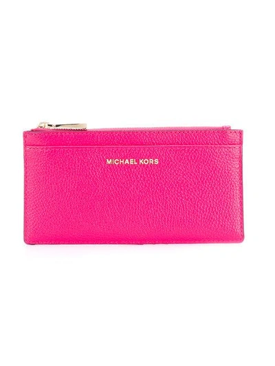 Michael Michael Kors Zipped Coin Purse - Pink In Pink & Purple