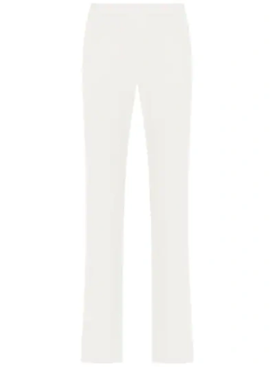 Gloria Coelho High Rise Straight-fit Trousers In White