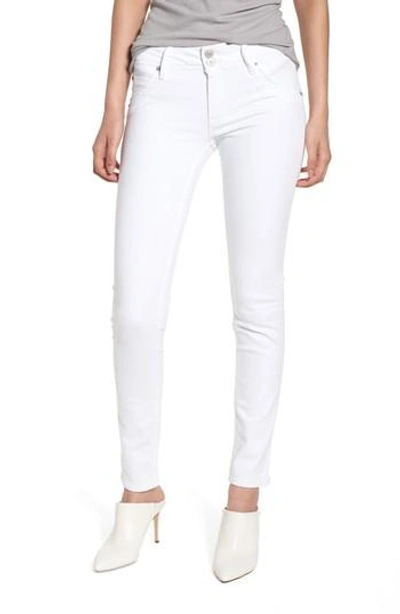 Hudson Collin Skinny Jeans In Optical White
