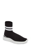 Joshua Sanders Jump High Top Sock Sneaker In Black