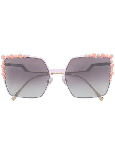 Fendi Eyewear Can Eye Sunglasses - Metallic