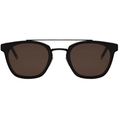 Saint Laurent Black Retro Square Sl 28 Sunglasses