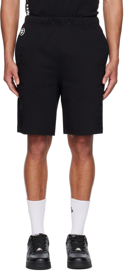 Aape By A Bathing Ape Logo-print Track Shorts In Black