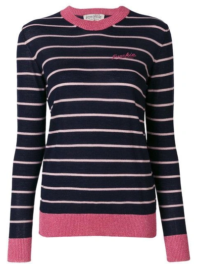 Etre Cecile Striped Sweater In Blue