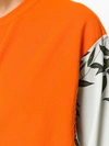 Act N°1 Contrast Sleeve Blouse In Yellow & Orange