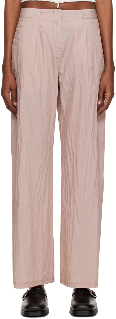 Our Legacy High-waisted Wide-leg Trousers In Pink