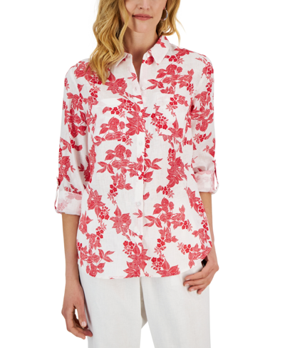 Charter club hot sale linen blouses