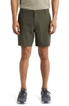 Rhone Flat Front 8-inch Resort Shorts In Survivor Green