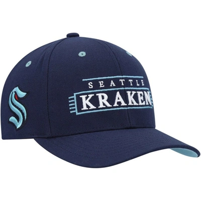 Mitchell & Ness Men's  Deep Sea Blue Seattle Kraken Lofi Pro Snapback Hat