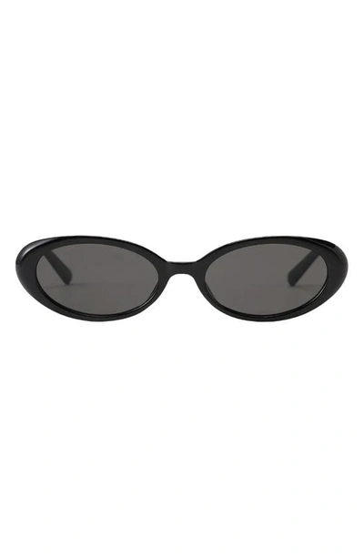 Fifth & Ninth Taya 53mm Polarized Oval Sunglasses In Black